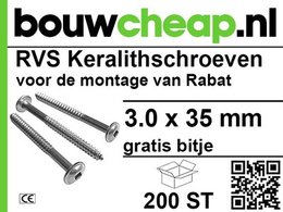 Kunststof Rabat Schroeven