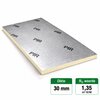 PIR Isolatieplaat RD: 1.36 2 zijdig aluminium kantig 1,2M x 0,6M x 30MM
