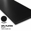 HPL Plaat Exterieur - Gitzwart RAL 9005- 6mm - 1300 x 3050mm