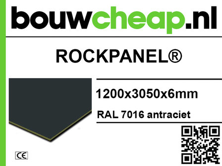 Rockpanel&reg; 7016 6mm DIK 1,20mtr x 3,05mtr 