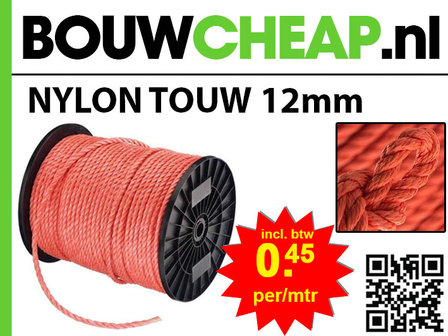 Nylon Touw Polypropyleen spoel 12MM G1 per meter