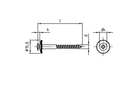 RVS Sprenglerschroeven 4,5x100 Ral 9010 wit - 100st