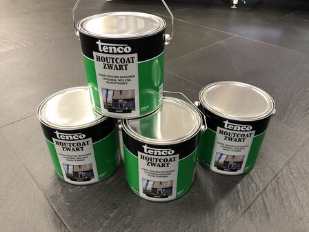 TENCO HOUTCOAT ZWART 2,5 LTR