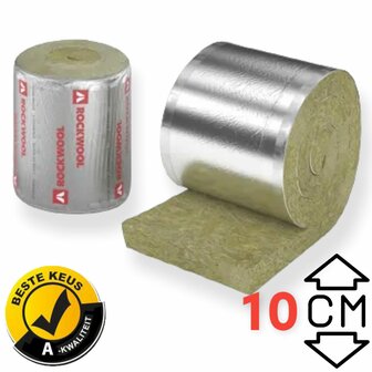 Rockwool spijkerflensdekens 100mm 60cm x 5mtr Rd 2.5