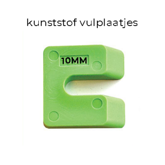 Uitvulplaatjes 10mm (PP-zak 48st.)