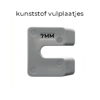 Uitvulplaatjes 7mm (PP-zak 48st.)