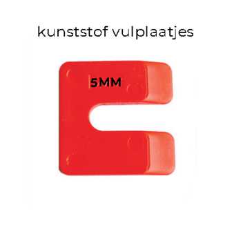 Uitvulplaatjes 5mm (PP-zak 48st.)