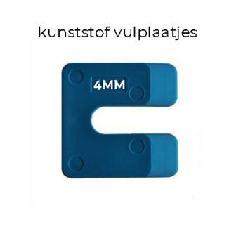 Uitvulplaatjes 4mm (PP-zak 48st.)