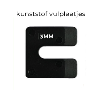 Uitvulplaatjes 3mm (PP-zak 48st.)