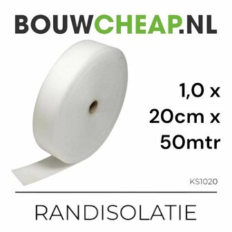 Randisolatie 10 mm 20 cm x 50mtr