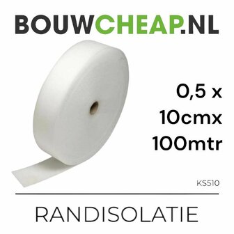 Randisolatie 5 mm 10 cm x 100mtr