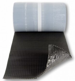 Loodvervanger zelfklevend Zwart 45cm
