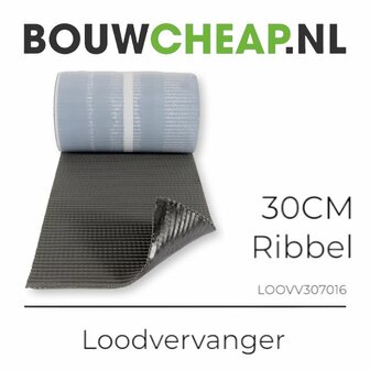 Loodvervanger zelfklevend Antraciet 7016 (30cm x 5 meter)