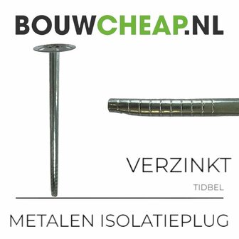Metalen isolatieplug  50 mm (250 ST.)
