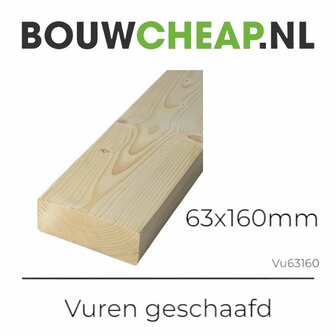 Vuren geschaafd 63 x 160mm x 300cm