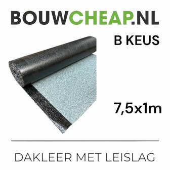 Dakleer (Bitumen) &ndash; 7,5 Meter &ndash; LICHTE leislag &ndash; B keus