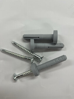 Kraagpluggen m8x45 inclusief nagel hoekankerplug