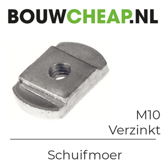 Schuifmoeren verzinkt M10 (100 ST.)