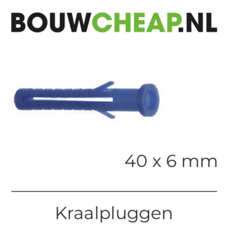 Kraagpluggen m6 x 40 