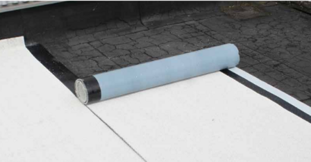 Dakleer Zelfklevend (Bitumen) &ndash;  6 Meter &ndash; witte leislag &ndash; B keus