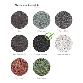 Dakleer (Bitumen) - Quadra &ndash;  6 Meter &ndash; Donkere leislag &ndash; B keus