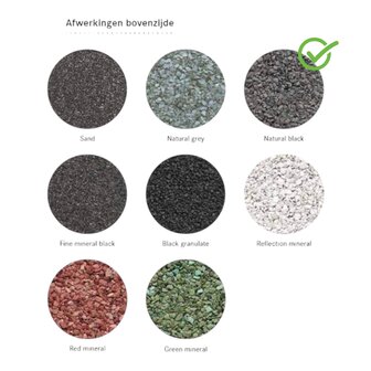 Dakleer (Bitumen) &ndash; 7,5 Meter &ndash; donkere leislag &ndash; B keus