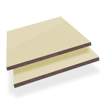 HPL Plaat Exterieur - Cremewit RAL 9001 - 6mm - 1300 x 3050mm