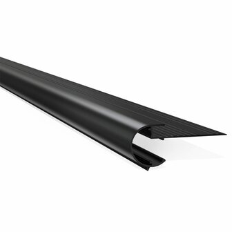 Daktrim Zwart RAL 9005 - Kraal - Aluminium 26x40mm - Lengte 250cm