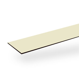 Boeistroken 6mm Creme RAL 1013 25cm x 305cm ( 10 gratis schroeven in kleur)