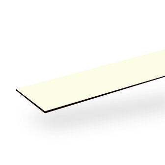Boeistroken 6mm wit RAL 9010 25mm x 305cm ( 10 gratis schroeven in kleur)