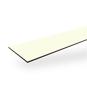Boeistroken 6mm wit RAL 9010 30mm x 305cm ( 10 gratis schroeven in kleur)
