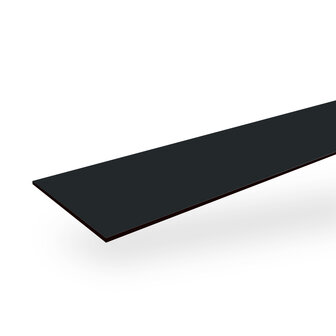 Boeistroken 6mm Zwartgrijs RAL 7021 30cm x 305cm ( 10 gratis schroeven in kleur)