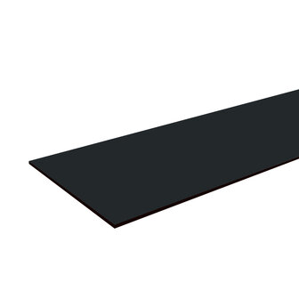 Boeistroken 6mm Zwartgrijs RAL 7021 40cm x 305cm ( 10 gratis schroeven in kleur)