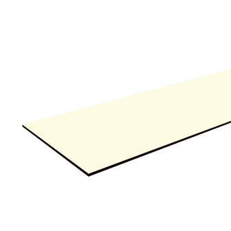 Boeistroken 6mm wit RAL 9010 40mm x 305cm ( 10 gratis schroeven in kleur)