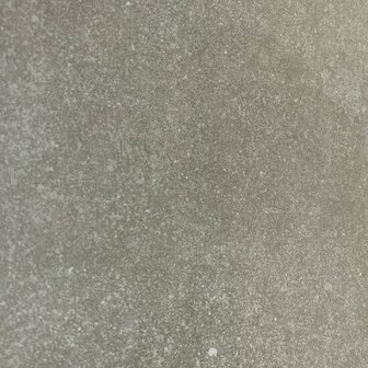 Een gelijkmatige, lichtgrijze textuur met een subtiele glans en fijne, heldere deeltjes verspreid over het oppervlak.