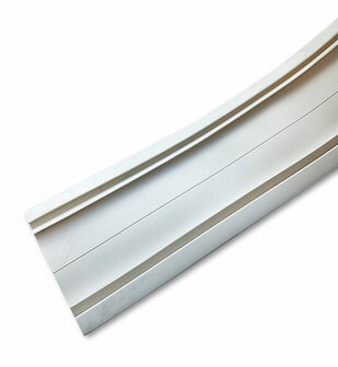 EPDM voegband - WIT - Dubbele lip - 45mm x  10 meter