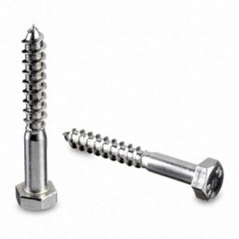 Houtdraadbout RVS 8x60mm - DIN 571