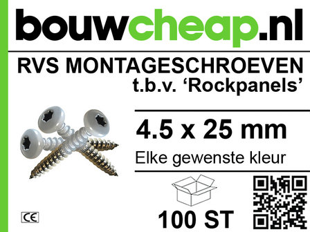 Rockpanelschroeven 25mm