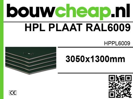 hpl plaat ral6009