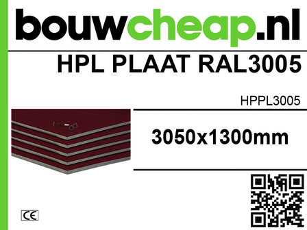 hpl plaat ral 3005