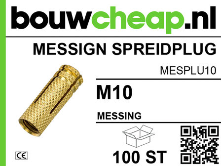 Messing spreidplug M10