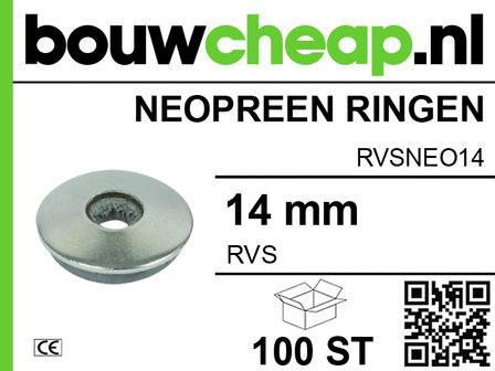 RVS Neopreen ring 14mm