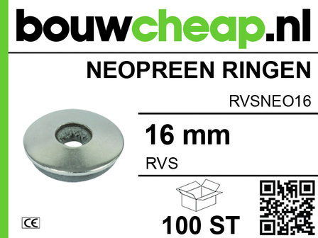 RVS Neopreen ring M16