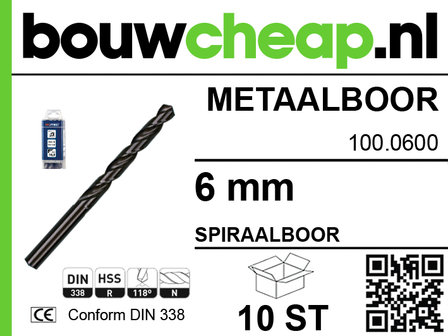 Metaalboor 6mm