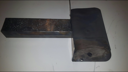 Loden Afvoer - haaks lang - 60 x 80 x 450mm