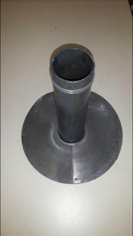 Loden Afvoer - midden-onder lang - &Oslash; 80 x 300mm