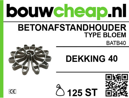 Betonafstandhouder dekking 40