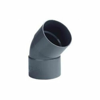 PVC bocht 50mm 45&deg;