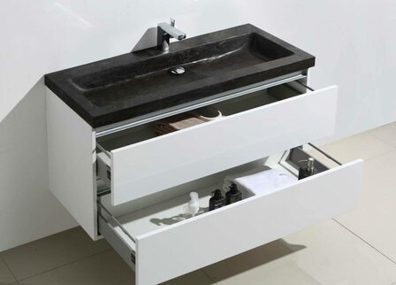 Badmeubel "Trend Stone" 80cm Wit