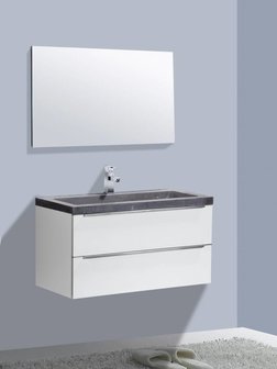 Badmeubel "Senza Stone" 100cm Wit